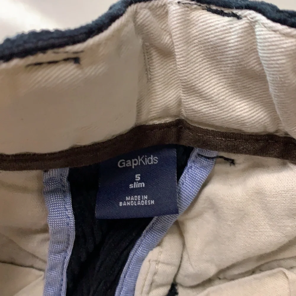 Gap kids size 5 corduroy black slim pants toddler casual